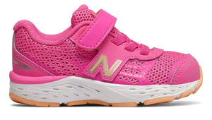 Girls Velcro 680 Running Shoe (Infant/Toddler) Hot Pink