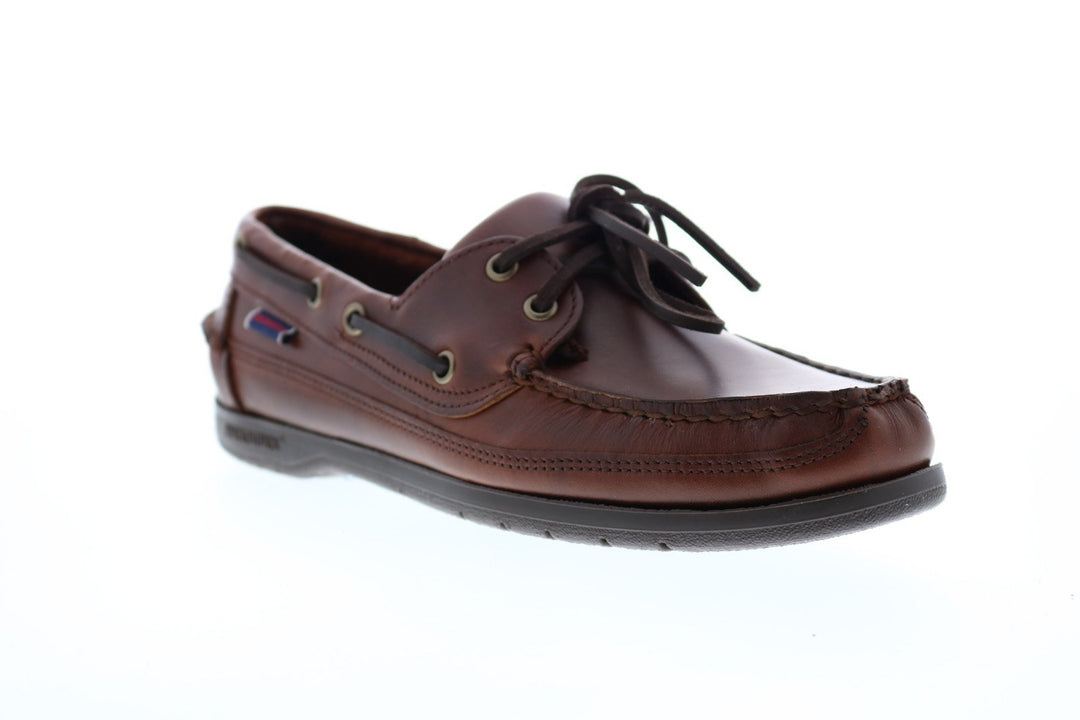 SCHOONER DOCKSIDES BROWN GUN*