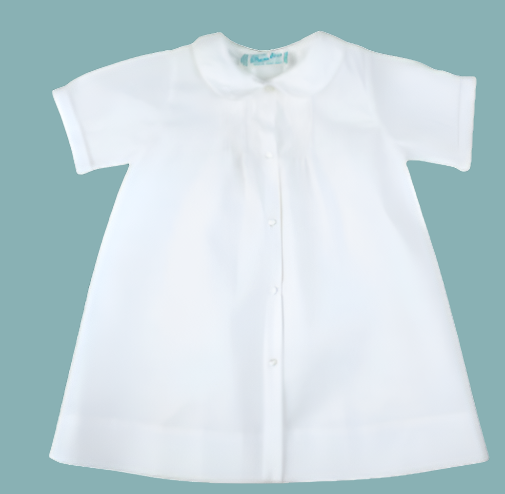 Boys Embroidered Collar Folded Daygown