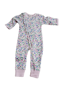 Flower Zip Coverall