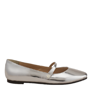 Alyssa Mary Jane Silver Metallic