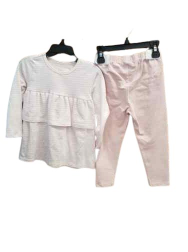 2PC Pants/Blouse Set Pink