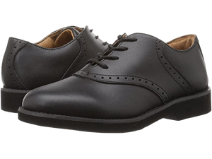 Upper Class Black Saddle Oxford (Youth/Adult) 7300BL