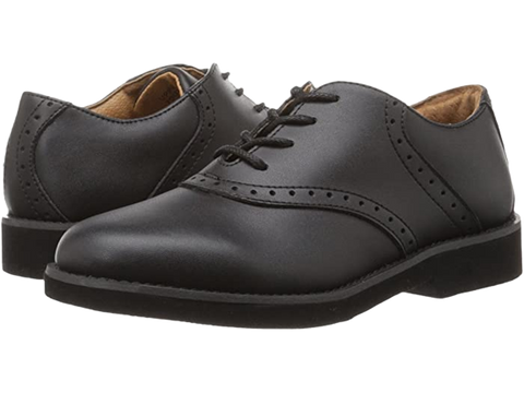 Upper Class Black Saddle Oxford (Youth/Adult) 7300BL
