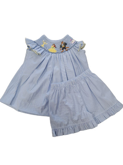 Be Our Guest Smocked Short Set
