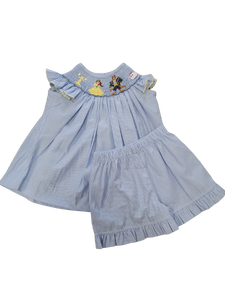Be Our Guest Smocked Short Set