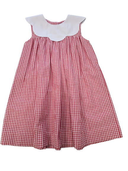 Red Gingham Float Dress