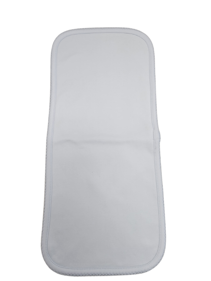 Blue Pima Burping Pad Blue Trim