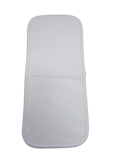Blue Pima Burping Pad Blue Trim