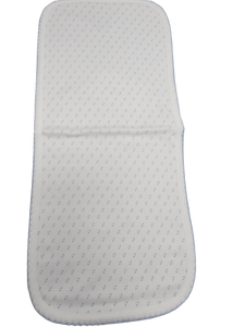 Blue Dots Pima Burping Pad Blue Trim