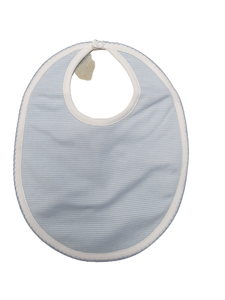 Blue Stripe Pima Bib Blue Trim