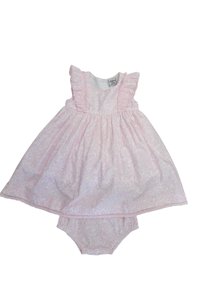 Pink Toile Empire Dress