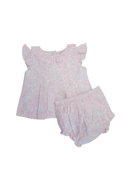 Pink Toile Swing Top Dress