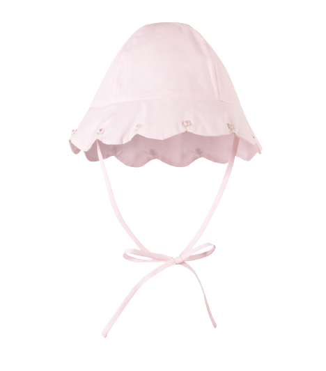 Girls Scalloped Sunhat, Pink