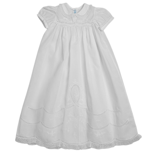 Girls Scalloped Lace Special Occasion Gown Set