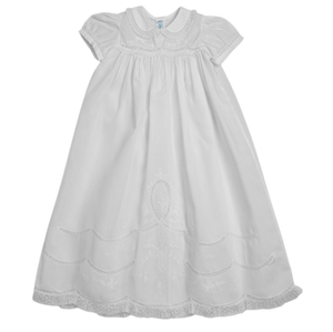 Girls Scalloped Lace Special Occasion Gown Set