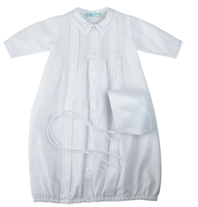 Boys Dot Take Me Home Gown and Hat - White