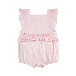Girls Smocked Ruffle Romper