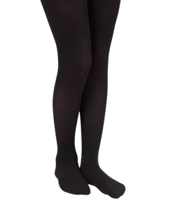 Jefferies Socks Smooth Toe Organic Cotton Tights - Black