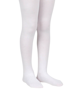 Jefferies Socks Smooth Toe Organic Cotton Tights - White