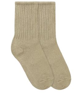 Jefferies Socks School Uniform Rib Crew Socks Khaki