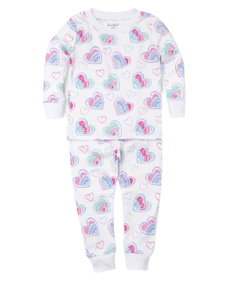 Tie Dye Hearts Pajama Set
