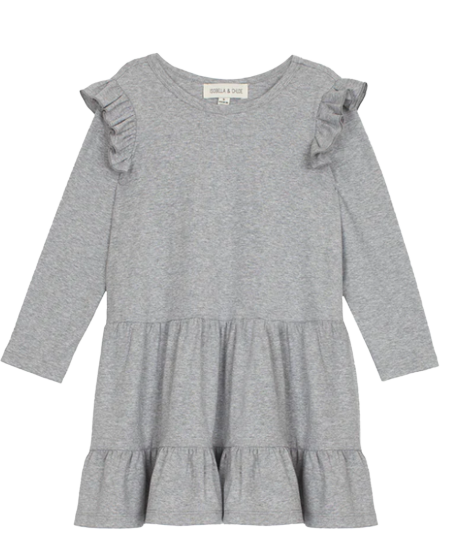 Cloudy Magnolia Tiered Knit Dress