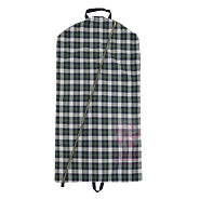 Mint Garment Bag, Plaid