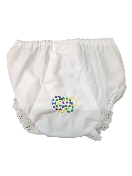 Monogrammed Mardi Gras Bloomers (7 designs to choose from)