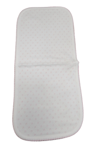 Pink Dots Pima Burping Pad Pink Trim