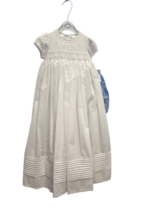 Baptism Dress and Bonnet, White