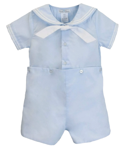 Classic Sailor Suit by Petit Ami Light Blue