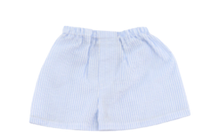 Mint Seersucker Shorts, Baby Blue