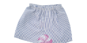 Mint Seersucker Shorts, Navy