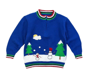 Snow Scene Knit Sweater