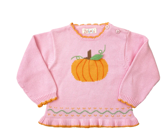 Pumpkin Cotton Knit Sweater