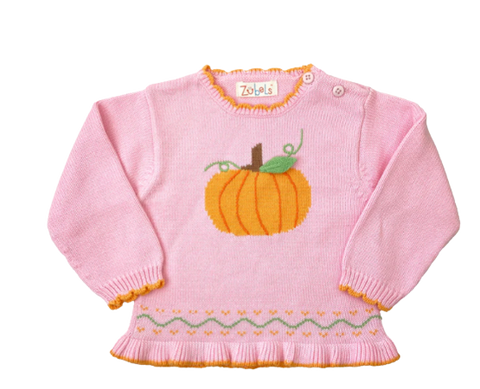 Pumpkin Cotton Knit Sweater