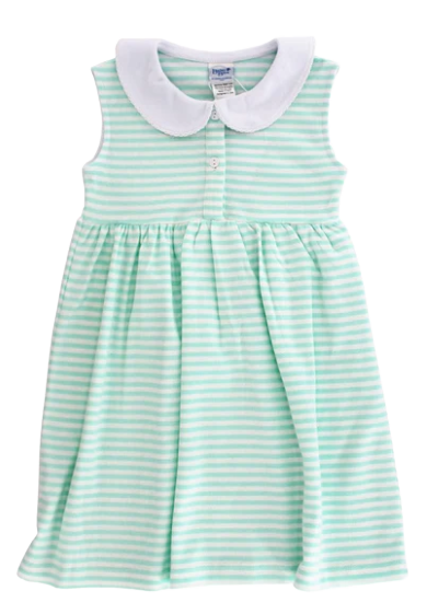 Summer Dress, Seafoam/White