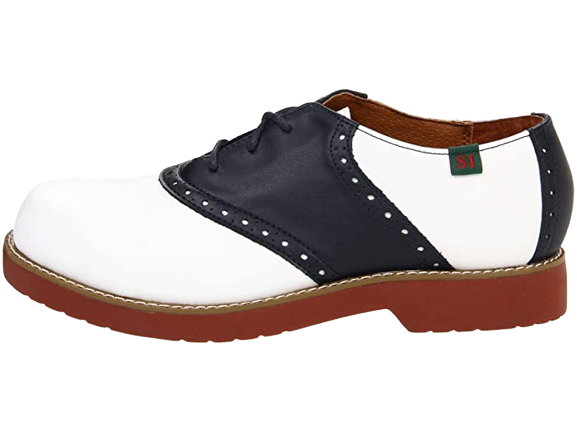 Varsity White/Navy Saddle Oxford (Youth/Adult) 6300NV