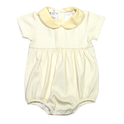 Yellow Gingham Classic Bubble