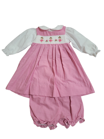 Dress w/Bloomer - Ballerina - Pink Check
