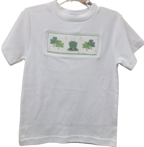 Leprechaun Top Boys White