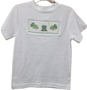 Leprechaun Top Boys White