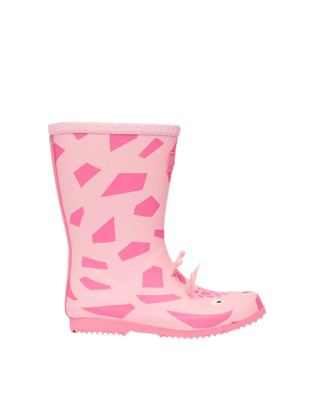 Pink Giraffe Rainboot