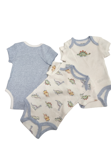 Dino 3 Pack Bodysuit by Little Me