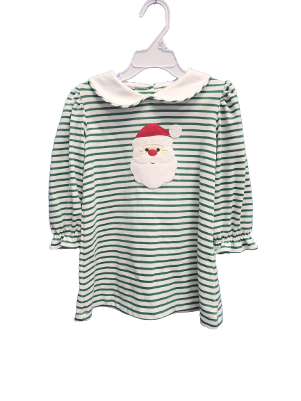 Long Sleeve Santa Dress, Green