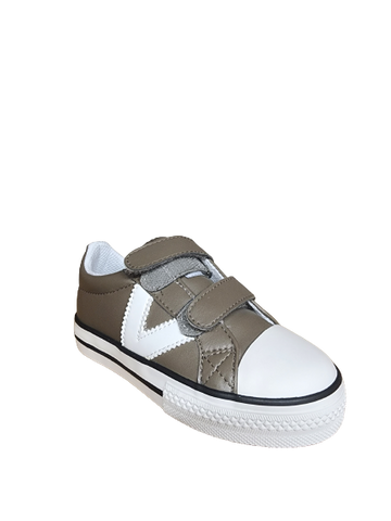 PIEL LOGO TAUPE LEATHER