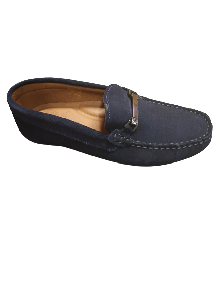 Blue Suede Loafer. BOYS