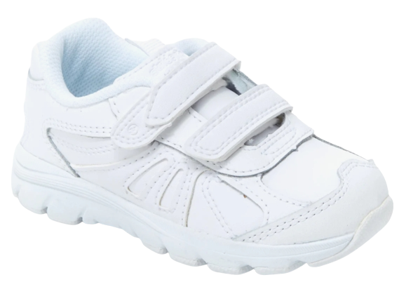 Stride Rite Cooper Velcro Sneaker (White)
