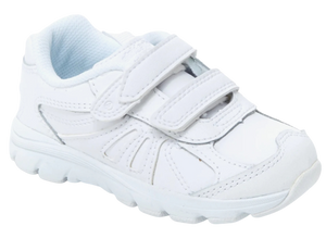 Stride Rite Cooper Velcro Sneaker (White)
